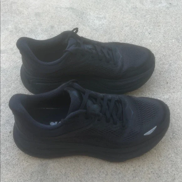 HOKA ONE ONE Women's Bondi 9 Black Sneakers Size 7 - Picture 2 of 8